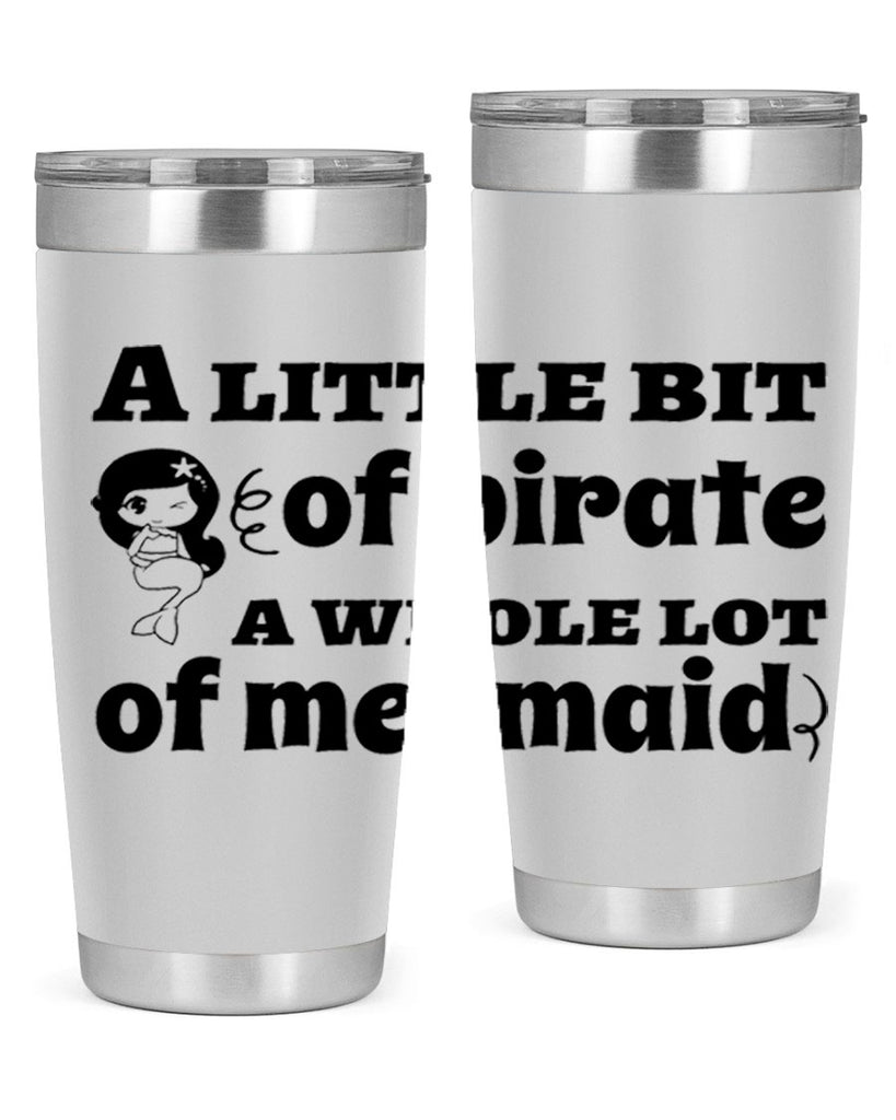 A little bit of pirate 10#- mermaid- Tumbler