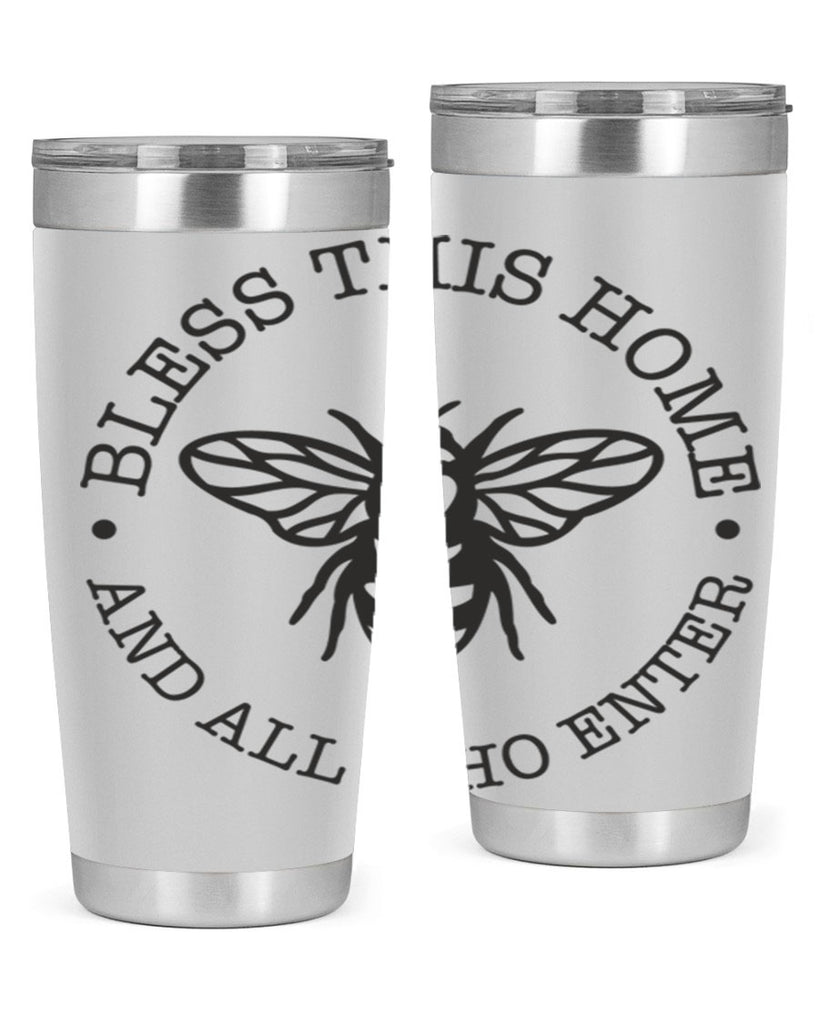 Bless this Home Bee59#- spring- Tumbler