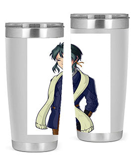 Cool man wearing shawl 59#- anime- Tumbler