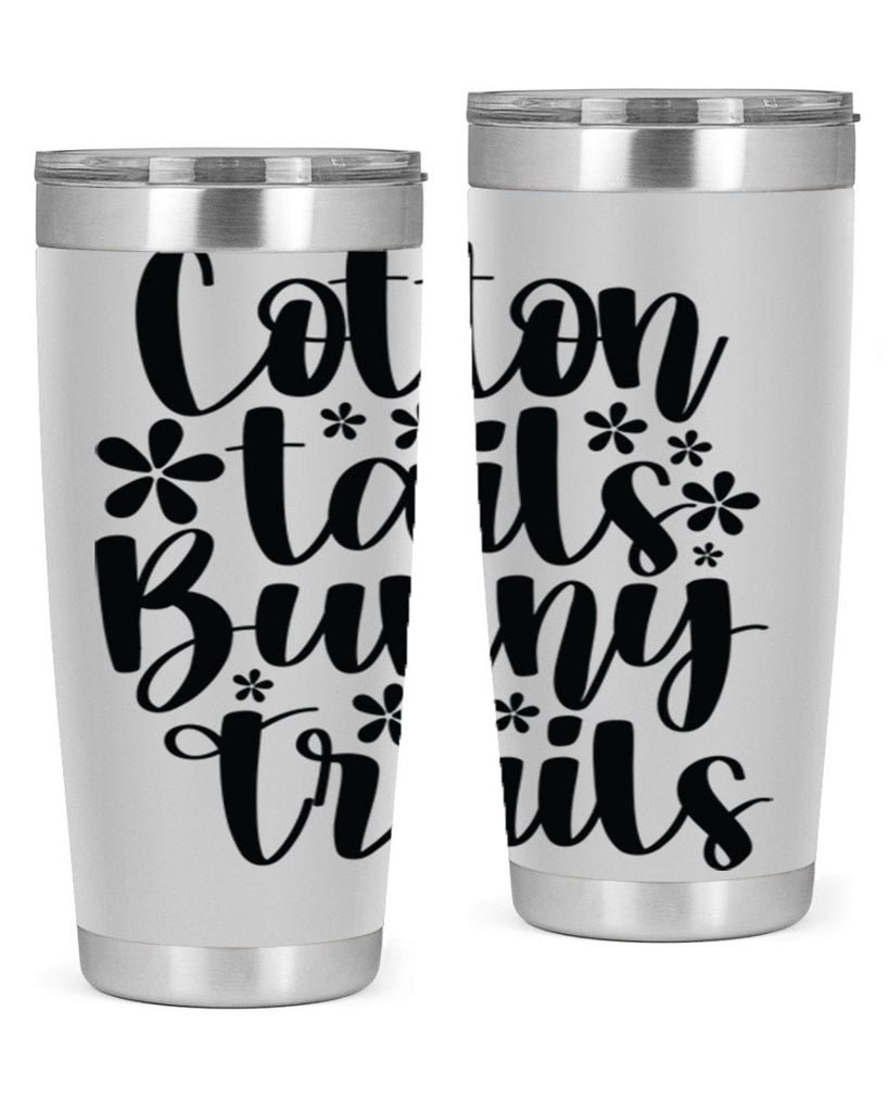 Cotton tails bunny trails  113#- spring- Tumbler