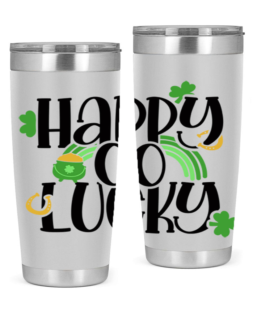 Happy Go Lucky Style 96#- St Patricks Day- Tumbler
