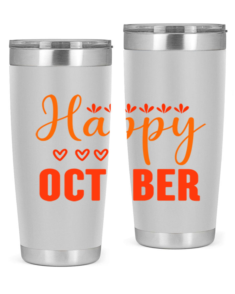 Happy October Design 237#- fall- Tumbler