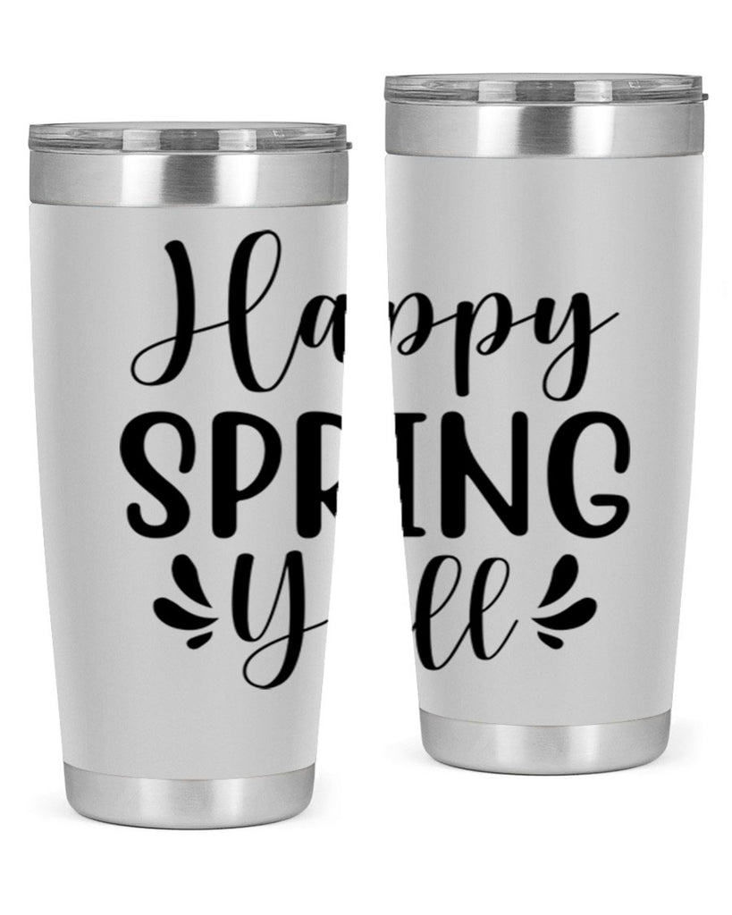 Happy Spring Y'all 163#- spring- Tumbler