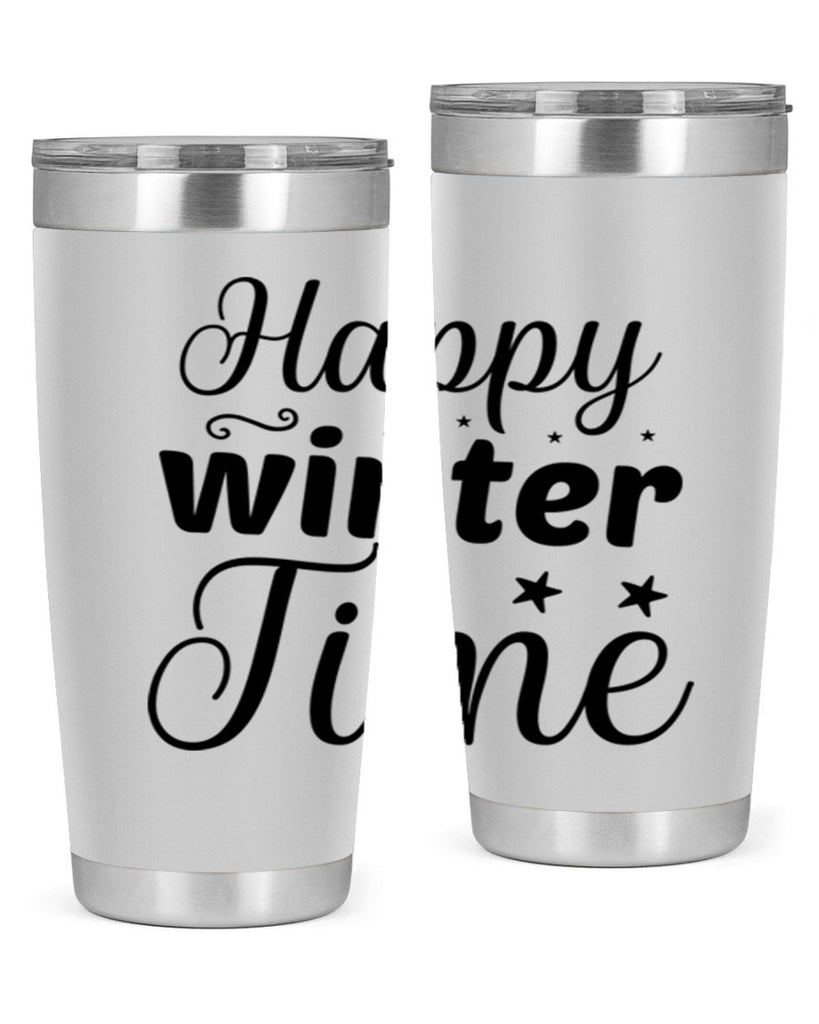 Happy Winter Time 133#- winter- Tumbler