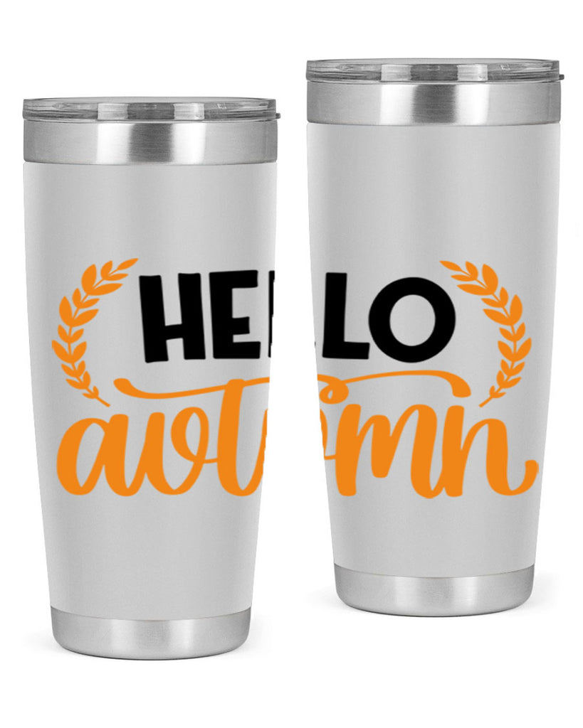 Hello Autumn 493#- fall- Tumbler