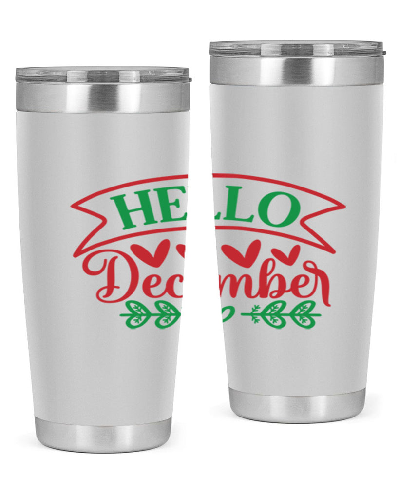 Hello December 159#- winter- Tumbler