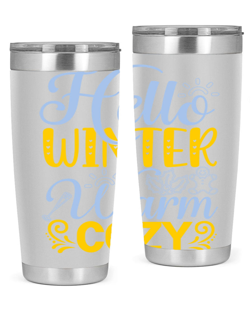 Hello winter warm cozy166#- winter- Tumbler