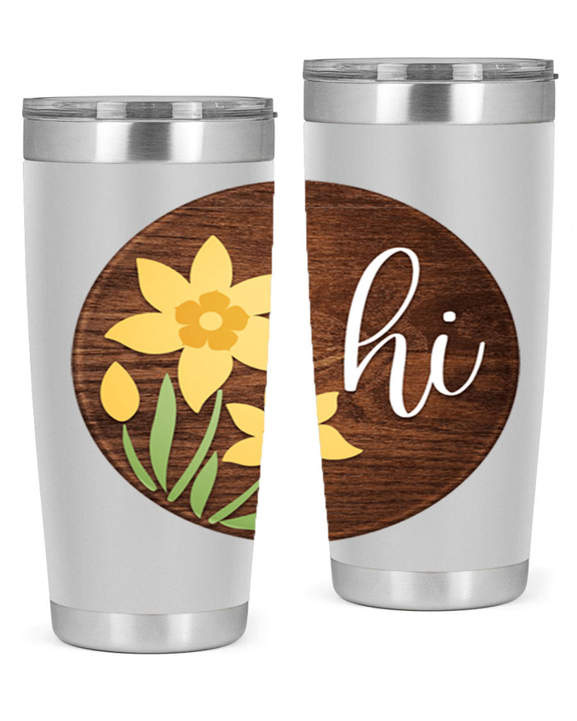 Hi daffodil flower Mockup235#- spring- Tumbler
