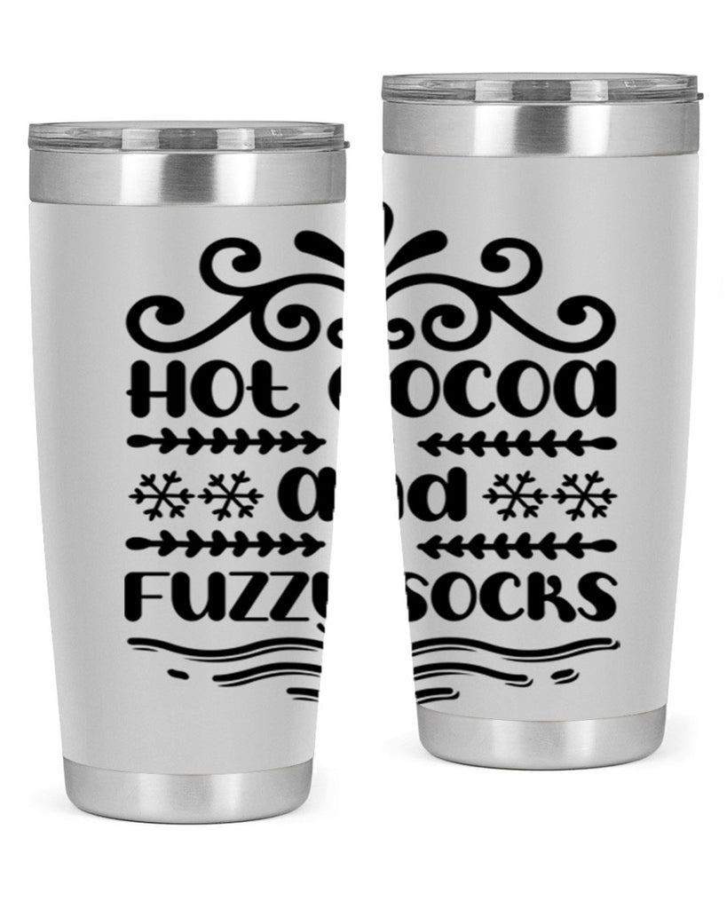 Hot Cocoa and Fuzzy Socks 219#- winter- Tumbler