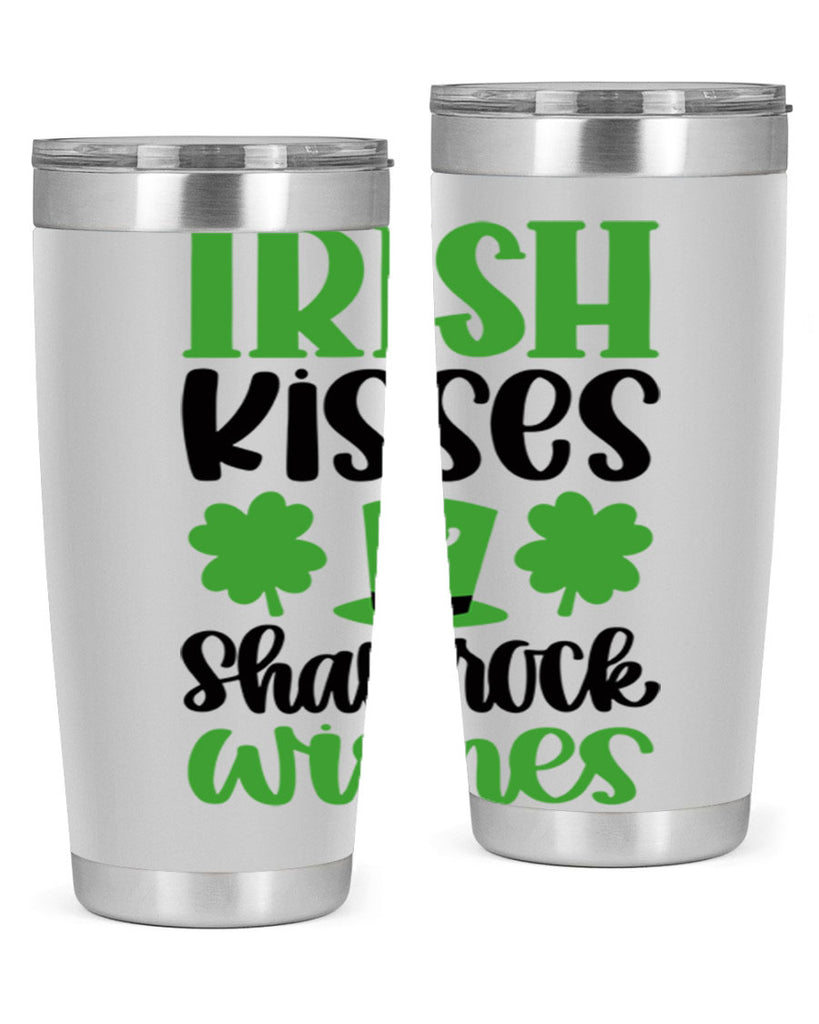 Irish Kisses Shamrock Wishes Style 81#- St Patricks Day- Tumbler