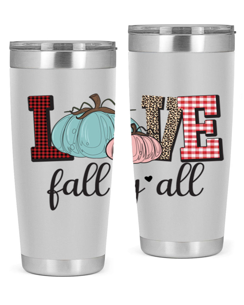 Love Fall Yall 409#- fall- Tumbler