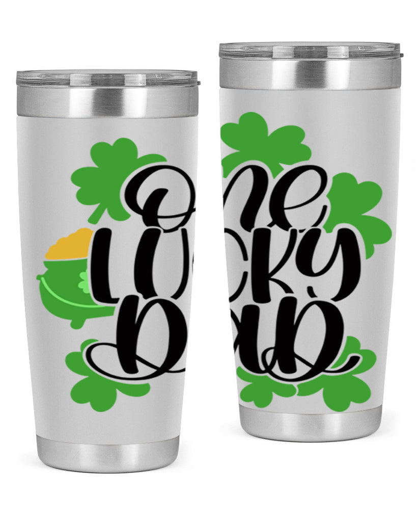 One Lucky Dad Style 43#- St Patricks Day- Tumbler