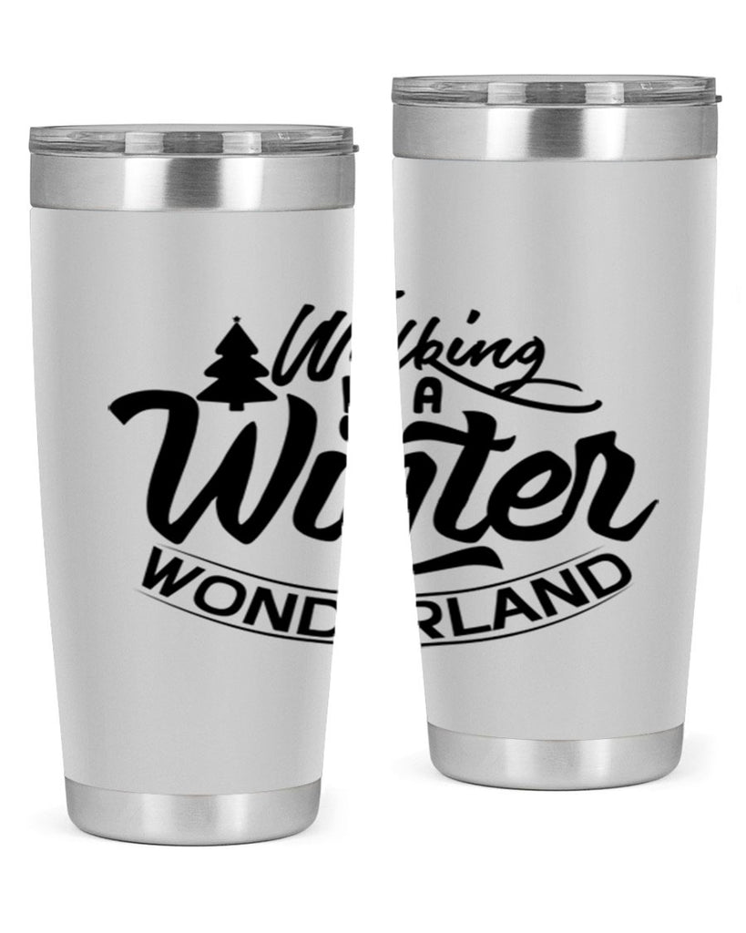 Walking In A Winter Wonderland 435#- winter- Tumbler