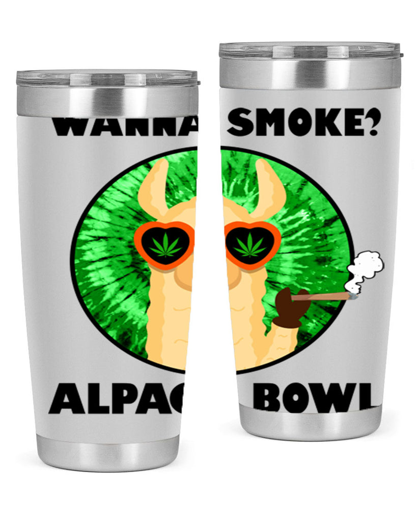 Wanna Smoke Alpaca Bowl 276#- marijuana- Tumbler