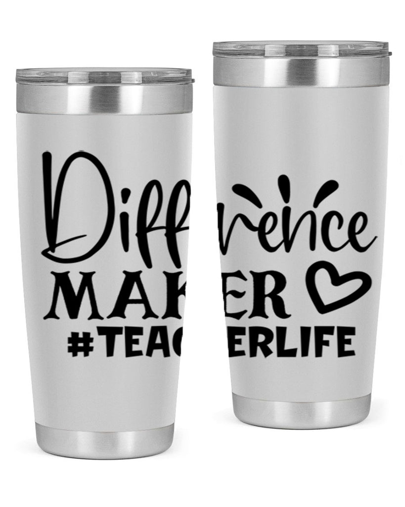 difference maker teacherlife Style 185#- teacher- tumbler