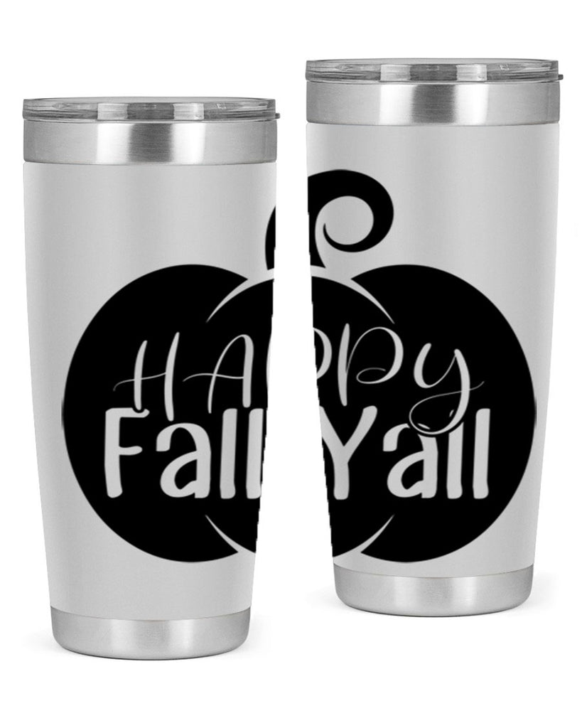 happy fall yall 235#- fall- Tumbler