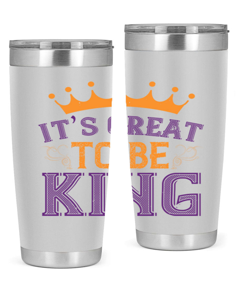 it’s great to be king 61#- mardi gras- Tumbler