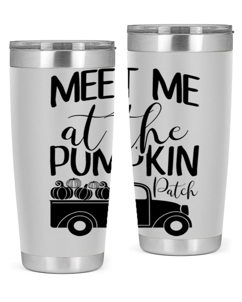 meet me at the pumpkin patch 424#- fall- Tumbler
