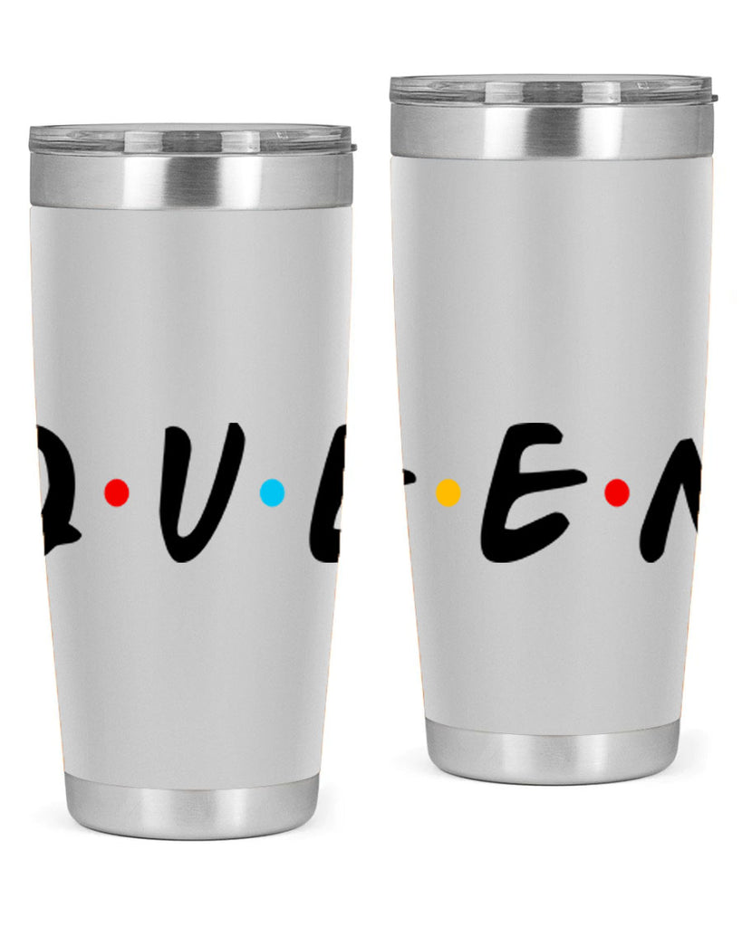 queen friends 49#- black words phrases- Cotton Tank