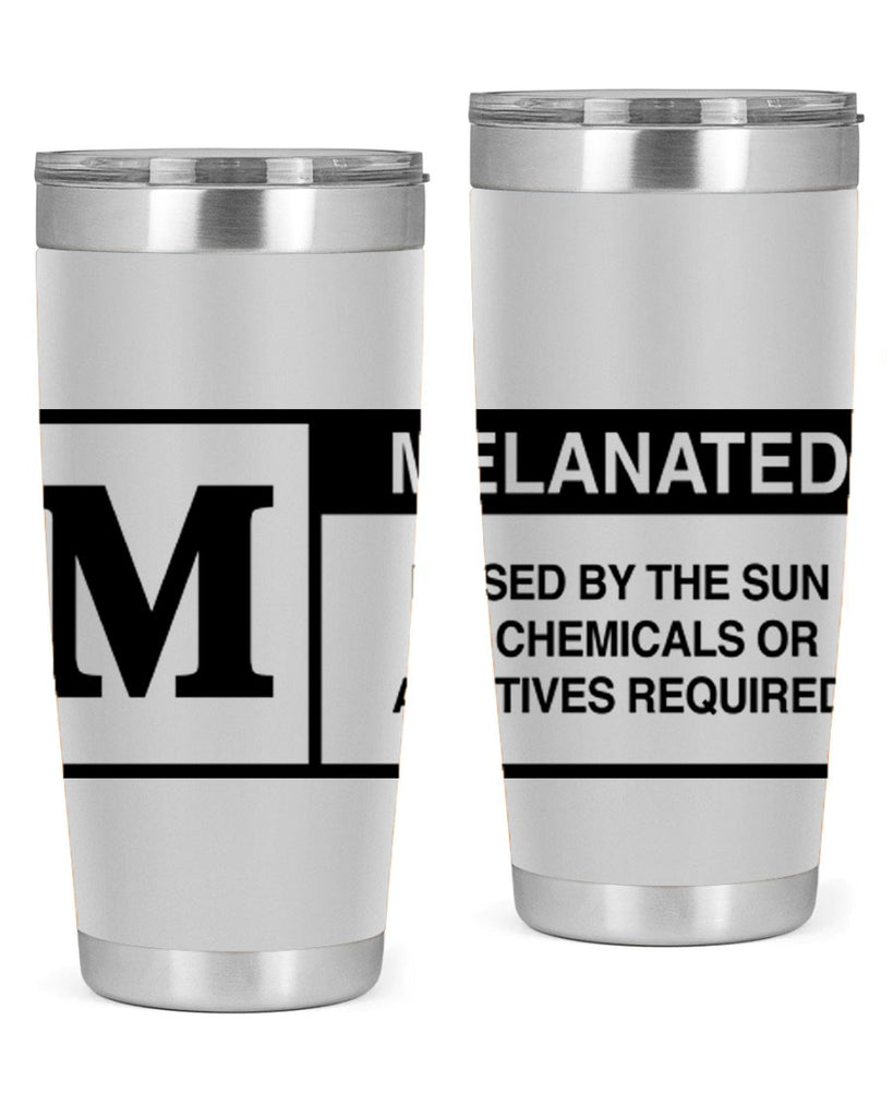 rated melanin 45#- black words phrases- Cotton Tank