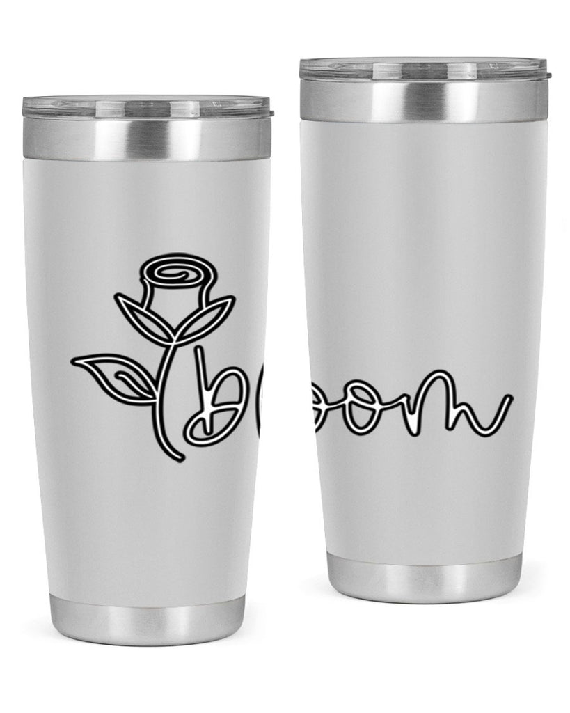 rosebud bloom outline399#- spring- Tumbler