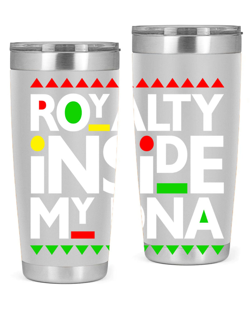 royalty inside my dna 42#- black words phrases- Cotton Tank