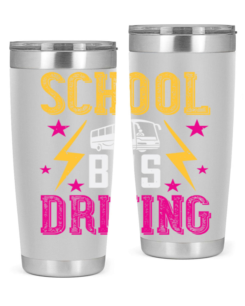 school bus driving Style 17#- bus driver- tumbler