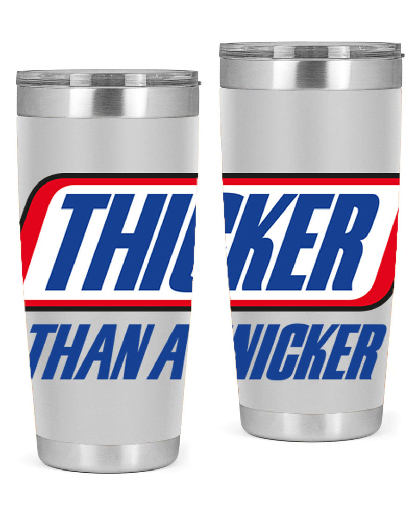 thicker than a snicker 20#- black words phrases- Cotton Tank