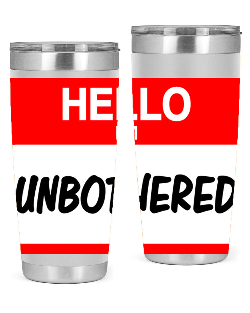 unbothered 14#- black words phrases- Cotton Tank