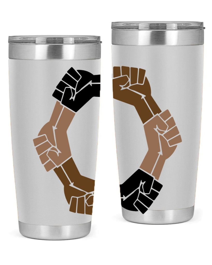 united black power fists 13#- black words phrases- Cotton Tank