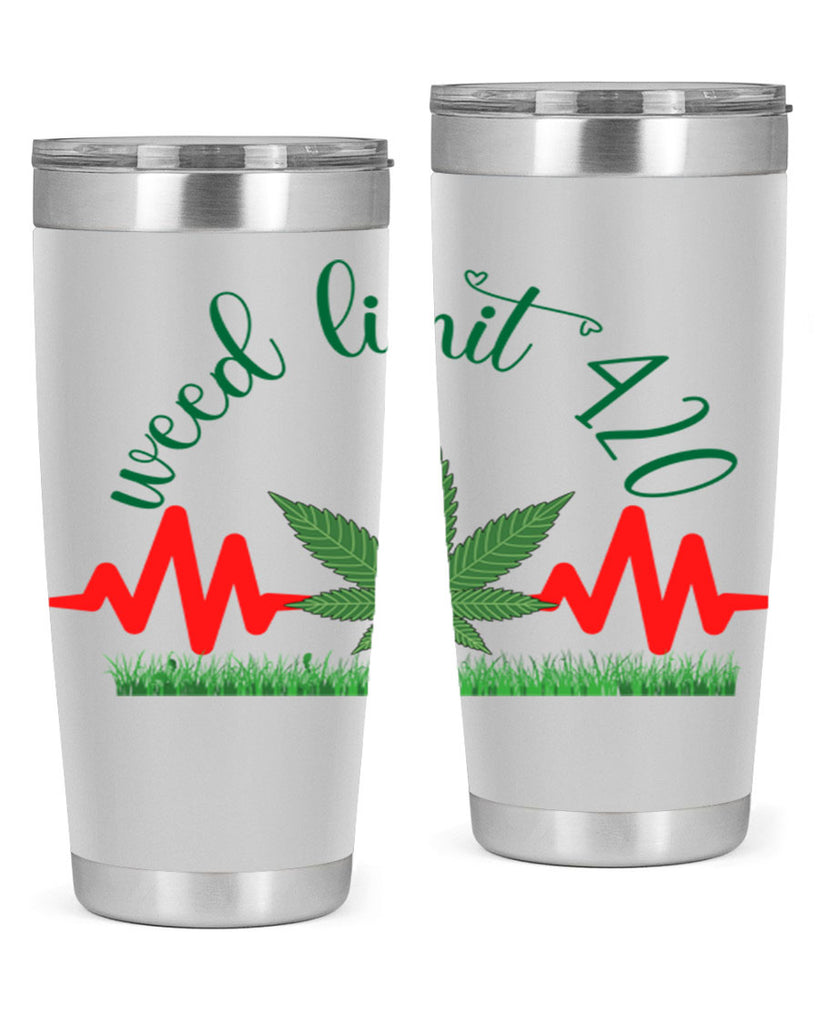 weed limit 420 cannabis hearbeat 291#- marijuana- Tumbler