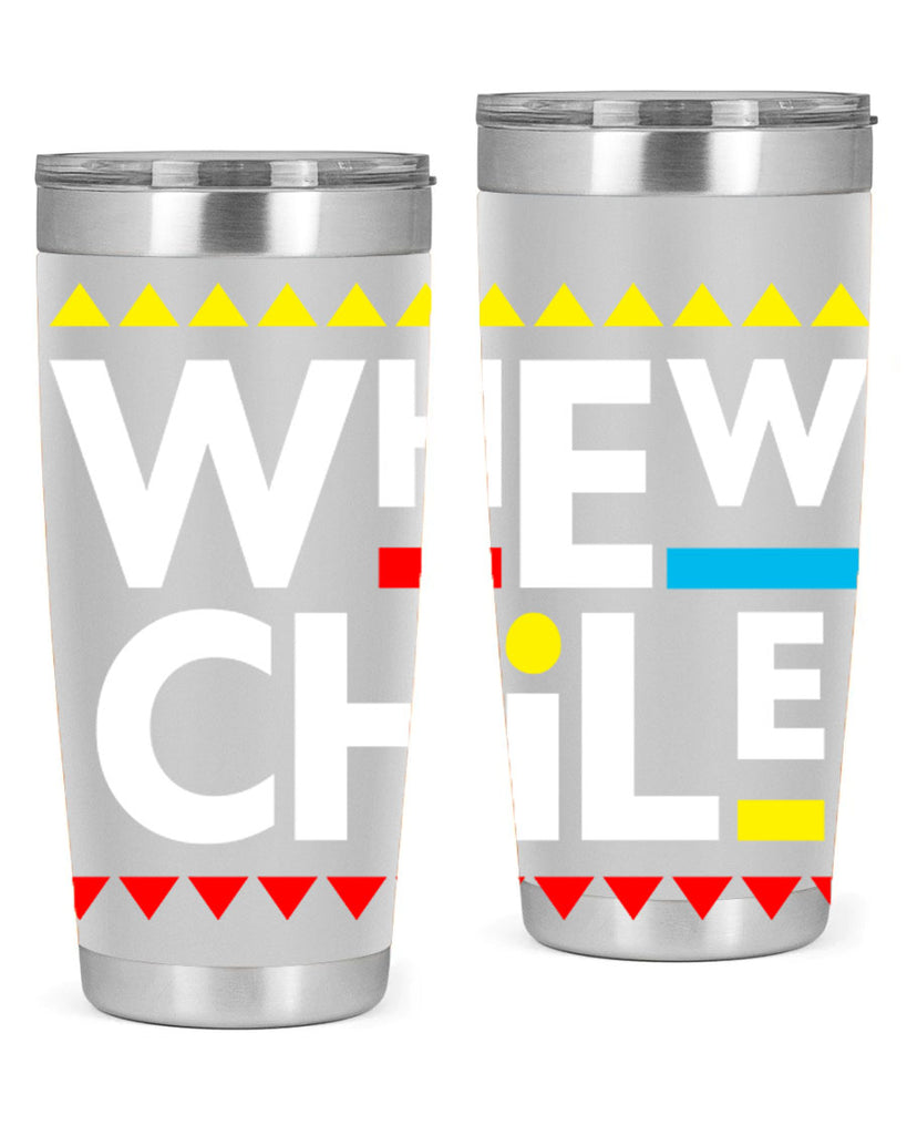 whew chile 11#- black words phrases- Cotton Tank