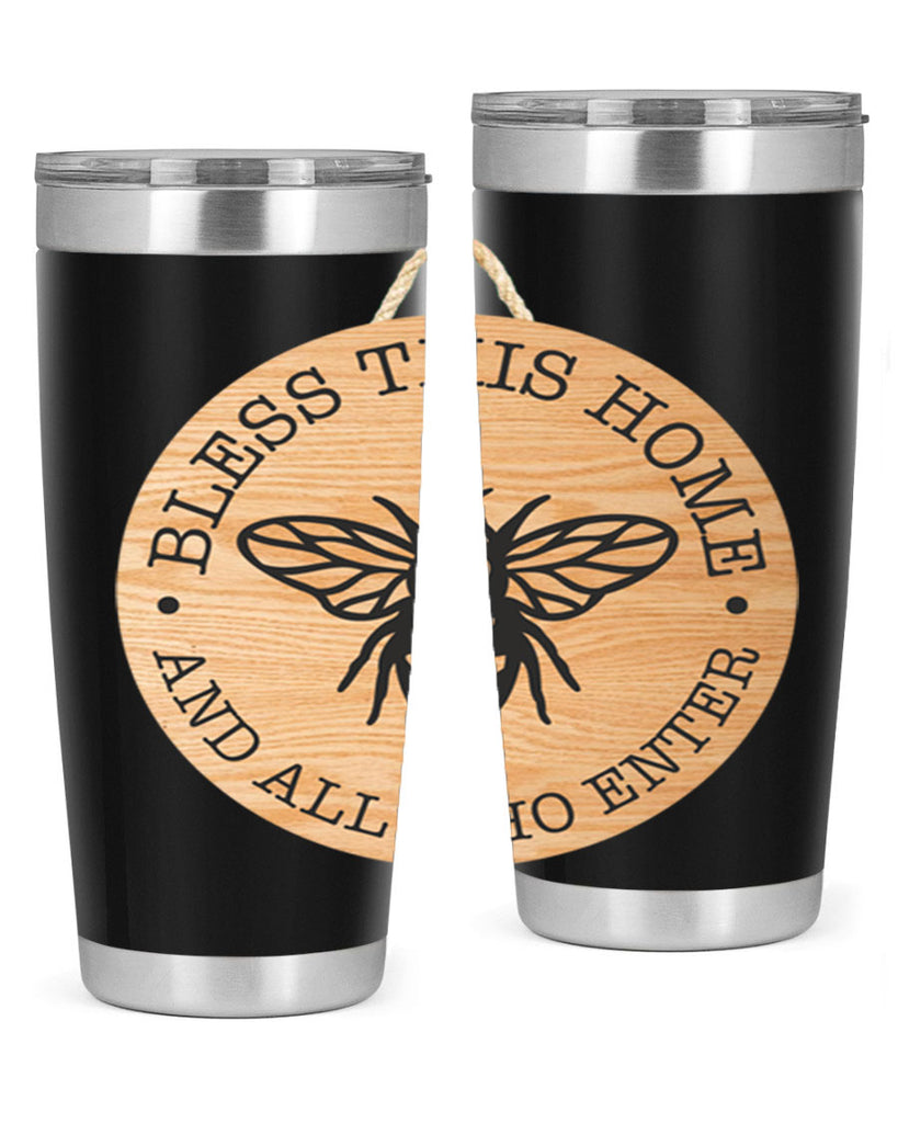 Bless this Home Bee Mockup58#- spring- Tumbler