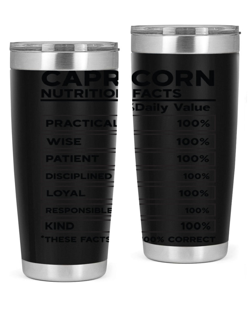 Capricorn Nutrition Facts 185#- zodiac- Tumbler