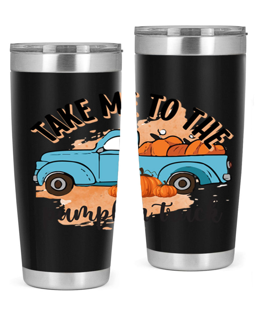Fall Pumpkin Truck 128#- fall- Tumbler
