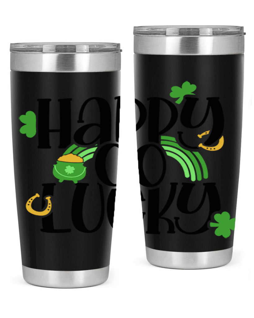 Happy Go Lucky Style 96#- St Patricks Day- Tumbler