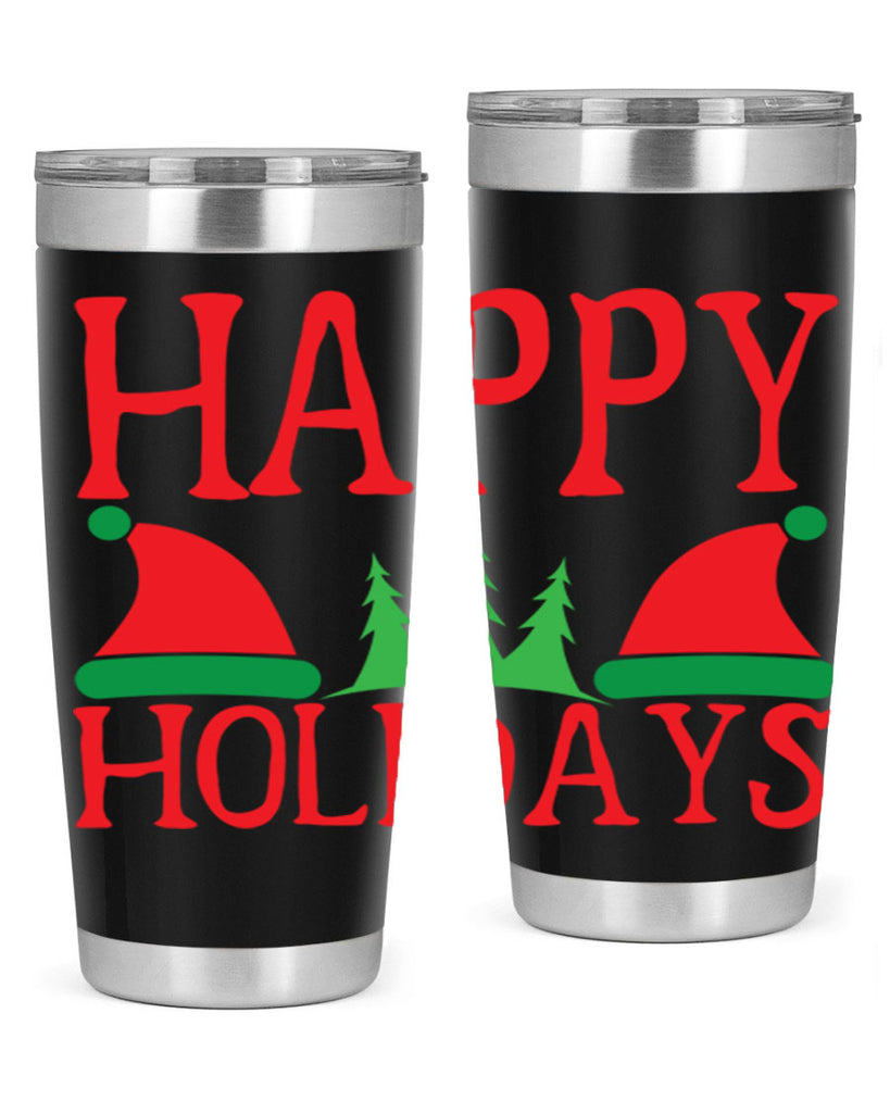 Happy Holidays 136#- winter- Tumbler