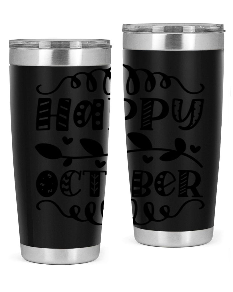 Happy October 239#- fall- Tumbler