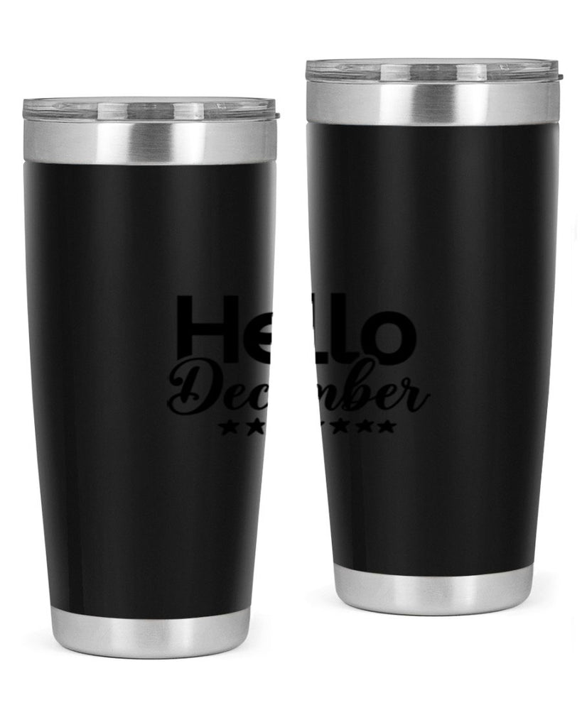 Hello December 156#- winter- Tumbler