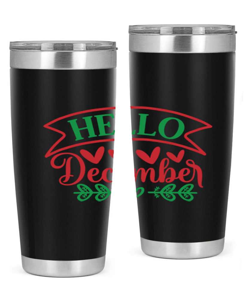 Hello December 159#- winter- Tumbler