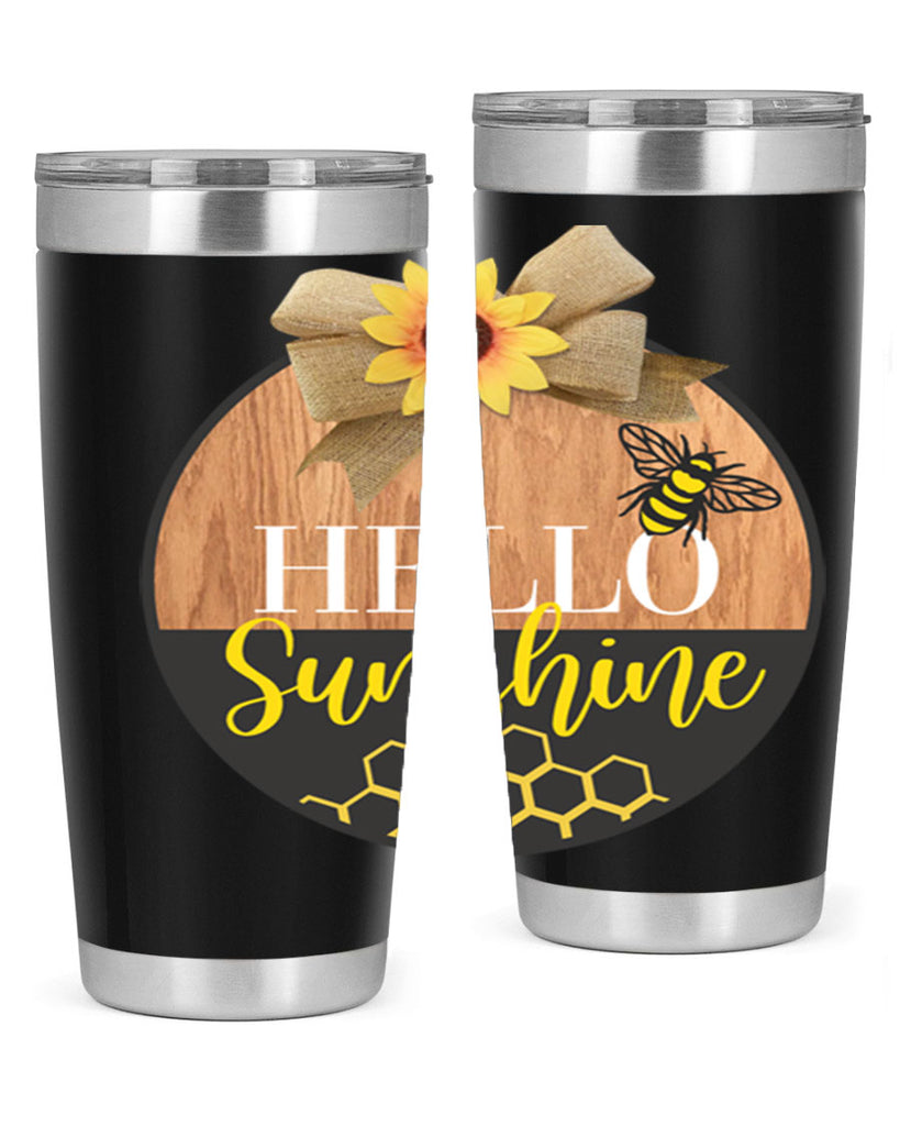 Hello Sunshine and bee Mockup215#- spring- Tumbler
