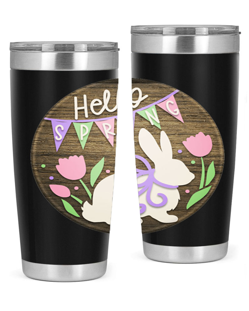 Hello spring bunny Mockup190#- spring- Tumbler