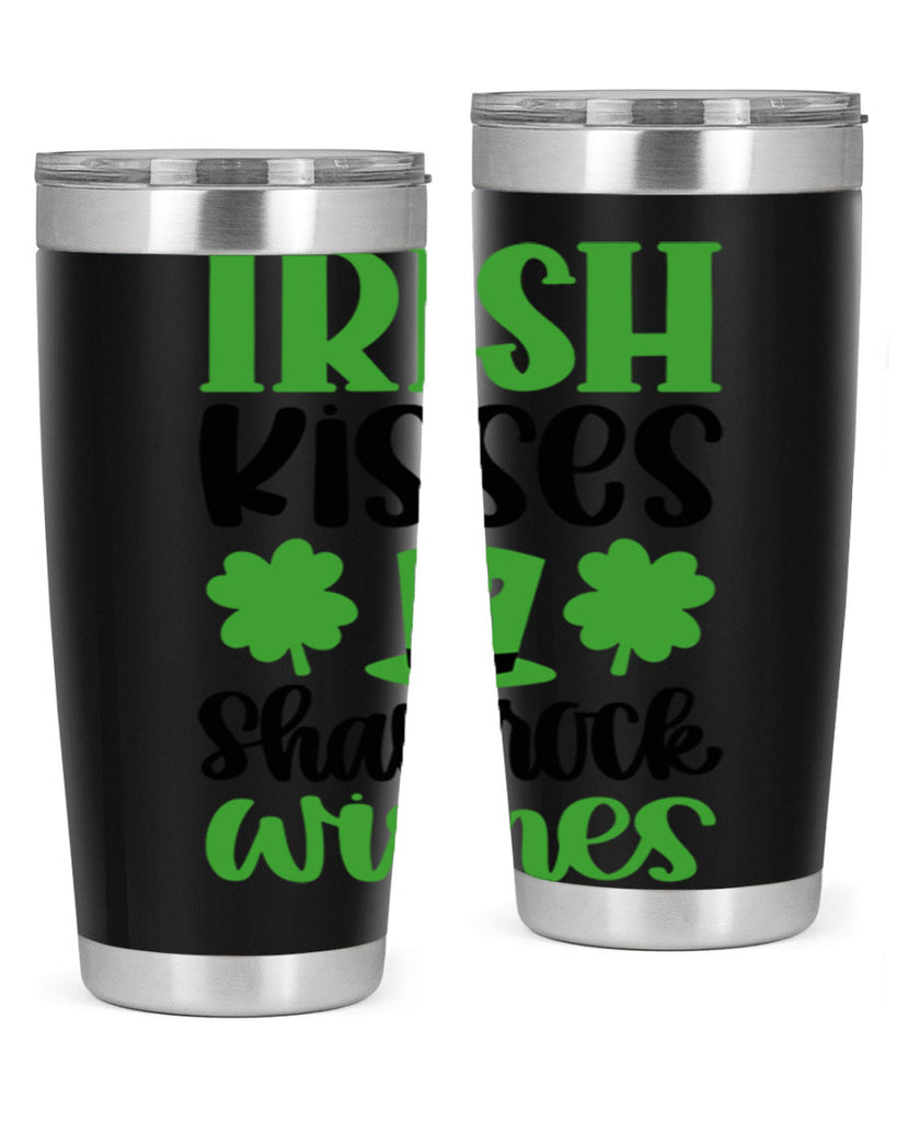 Irish Kisses Shamrock Wishes Style 81#- St Patricks Day- Tumbler