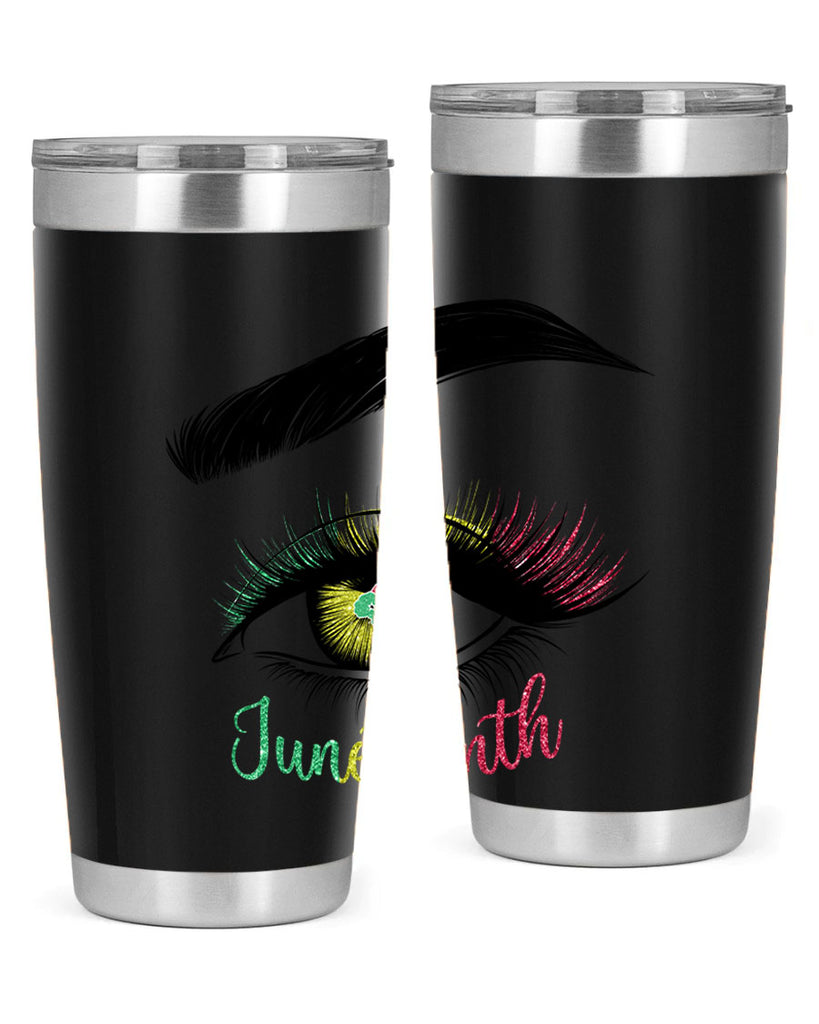 Juneteenth 1865 GirlS Eye 3#- Juneteenth- tumbler
