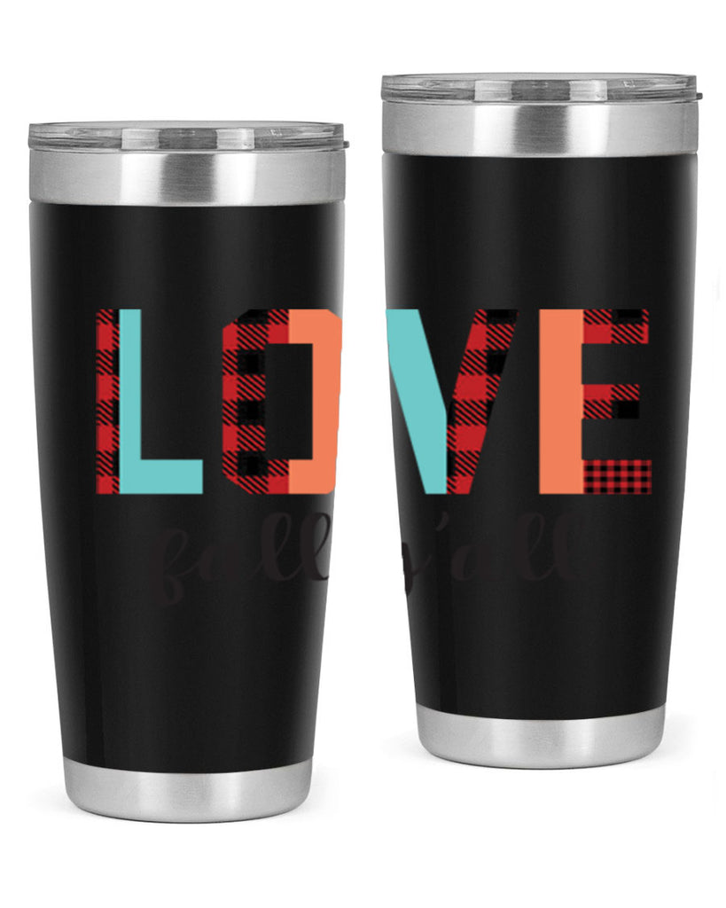Love fall yall 411#- fall- Tumbler