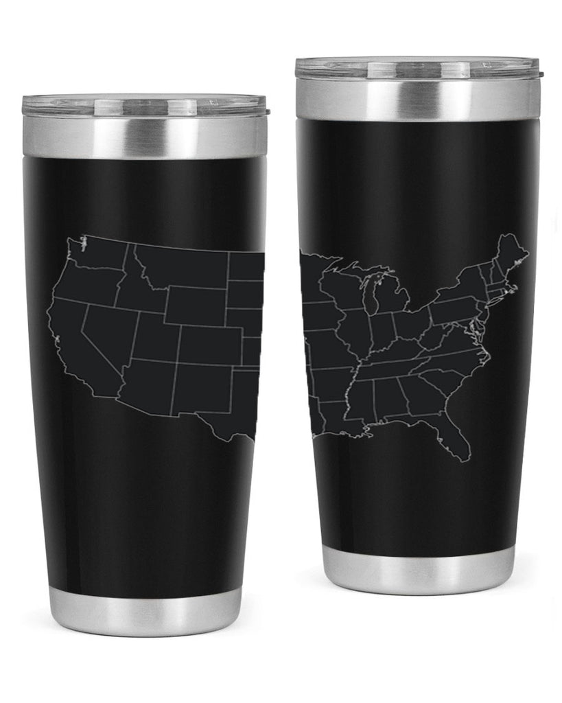 Separate Color Map Style 71#- Fourt Of July- Tumbler