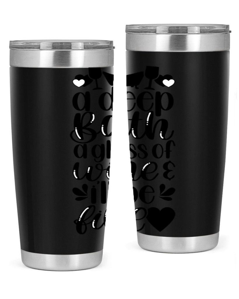 a deep bath a glass 48#- bathroom- Tumbler