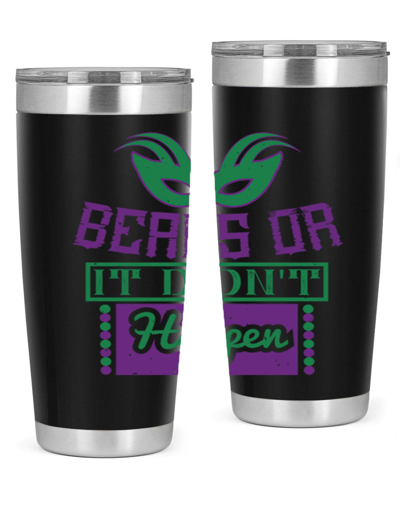 beads or it didnt happen 27#- mardi gras- Tumbler