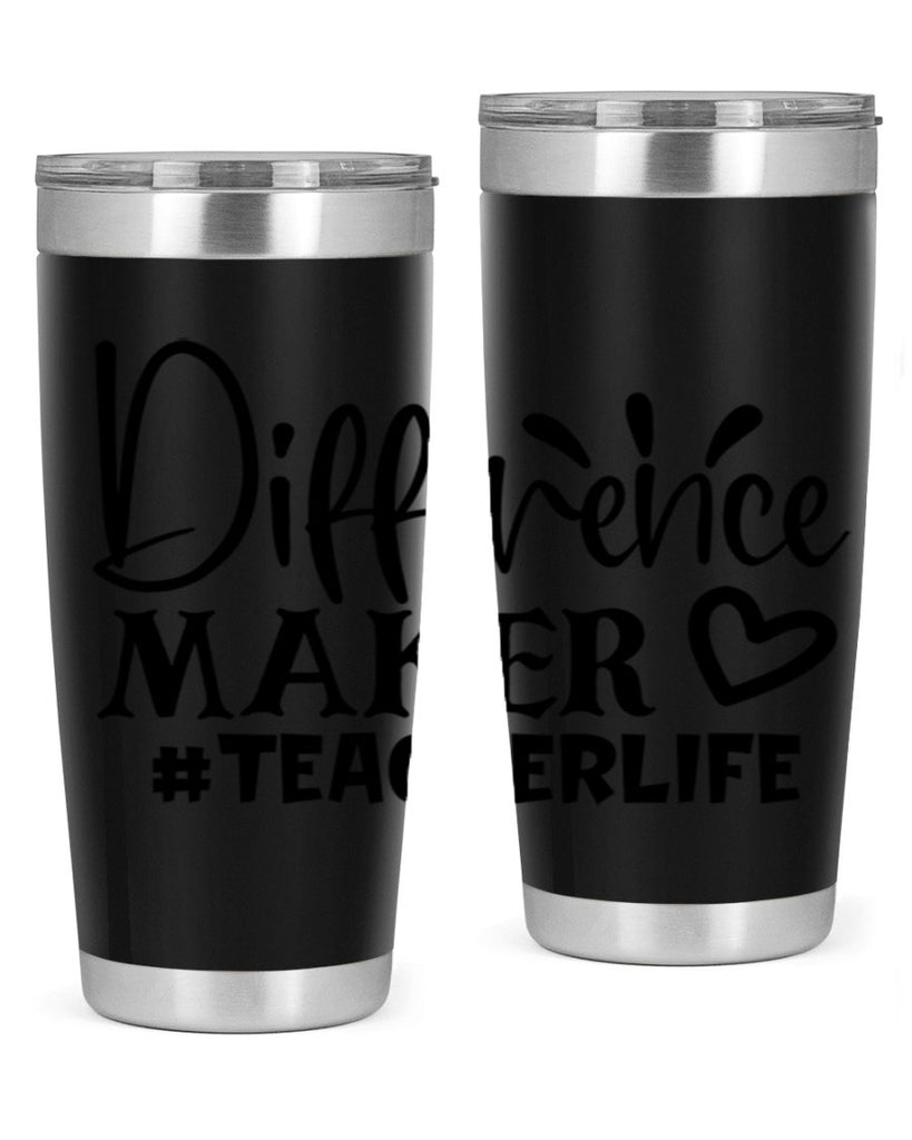 difference maker teacherlife Style 185#- teacher- tumbler