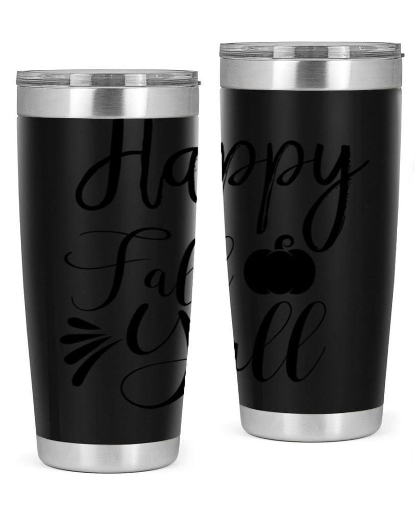 happy fall yall 231#- fall- Tumbler